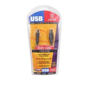 Belkin USB cable 10’ Compatible Brands, USB printer Scanner, External hard drive